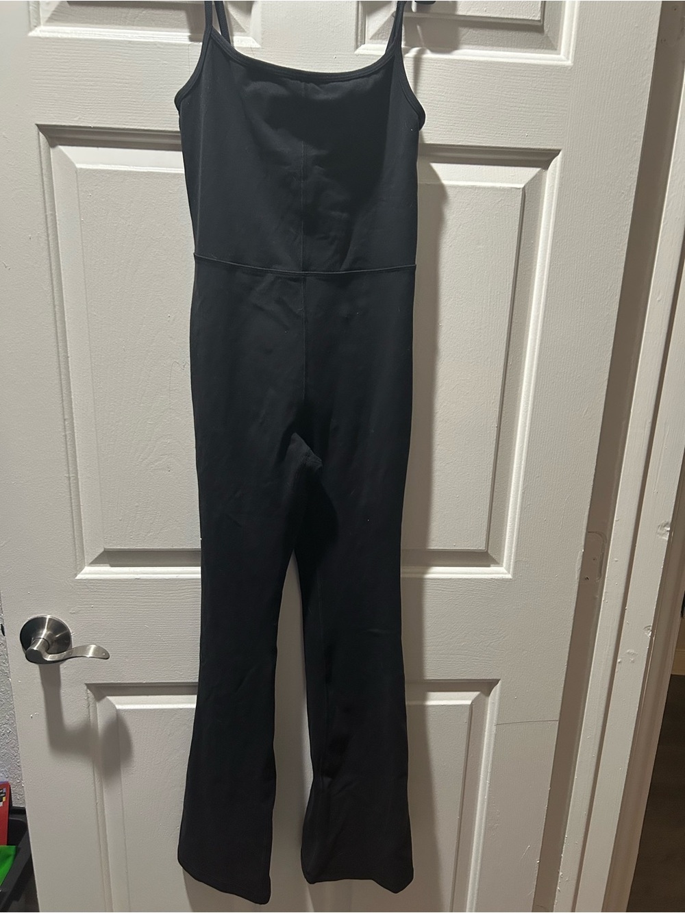 Wilfred Free Black Freestyle Flare Slim-Strap Jumpsuit Size Small